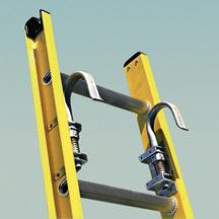 BAUER LADDER Folding Cable Hooks for Fiberglass Straight Ladders, PR 07003
